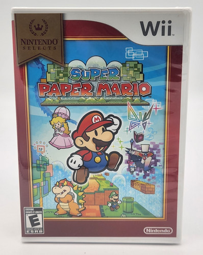 Super paper mario - paper, nintendo