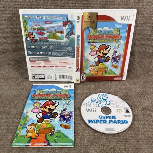 Super paper mario - paper, nintendo